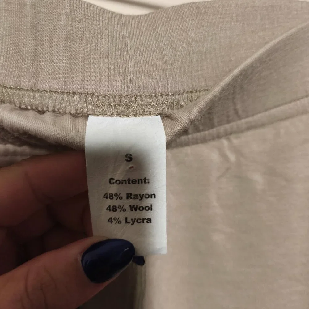 Military Surplus Wool Blend Thermal Underwear sz S Tan Cream Utility Outdoors